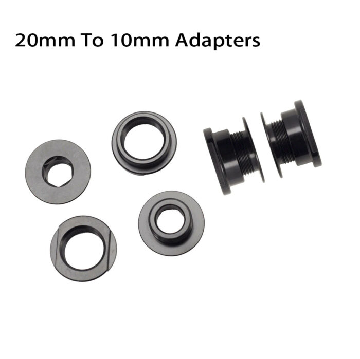FORK BOX 20mm TO 10mm AXLE ADAPTER SET BLACK main image 0